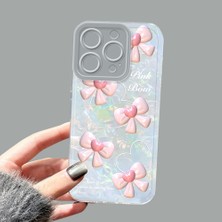 Ucuc iPhone 15 Pro Kamera Korumalı Anti-Darbe Estetik Baskı Desenli Şeffaf Silikon Kılıf