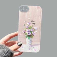 Ucuc iPhone 7/8/se 2020 2022 Kamera Korumalı Anti-Darbe Estetik Baskı Desenli Şeffaf Silikon Kılıf