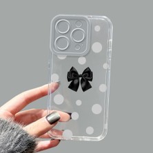 Ucuc iPhone 15 Pro Kamera Korumalı Anti-Darbe Estetik Baskı Desenli Şeffaf Silikon Kılıf