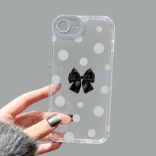 Ucuc iPhone 16E Kamera Korumalı Anti-Darbe Estetik Baskı Desenli Şeffaf Silikon Kılıf