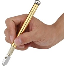 Moonshop Elmas Kalem Cam Kesici Fayans Kesici Kendinden Yağlama Yağı Besleme Uçlu Cam Kesici Metal Saplı