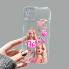 Ucuc iPhone 12 Kamera Korumalı Anti-Darbe Estetik Baskı Desenli Şeffaf Silikon Kılıf