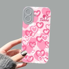 Ucuc iPhone 16 Kamera Korumalı Anti-Darbe Estetik Baskı Desenli Şeffaf Silikon Kılıf