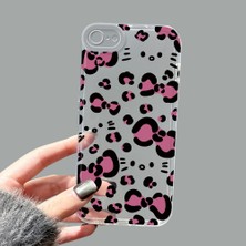 Ucuc iPhone 7/8/se 2020 2022 Kamera Korumalı Anti-Darbe Estetik Baskı Desenli Şeffaf Silikon Kılıf