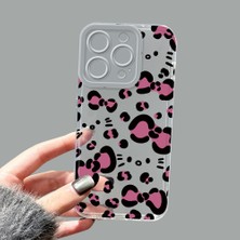 Ucuc iPhone 15 Pro Kamera Korumalı Anti-Darbe Estetik Baskı Desenli Şeffaf Silikon Kılıf