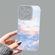 Ucuc iPhone 15 Pro Kamera Korumalı Anti-Darbe Estetik Baskı Desenli Şeffaf Silikon Kılıf