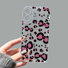 Ucuc iPhone 16 Kamera Korumalı Anti-Darbe Estetik Baskı Desenli Şeffaf Silikon Kılıf