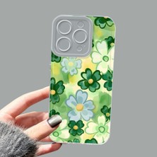 Ucuc iPhone 14 Pro Kamera Korumalı Anti-Darbe Estetik Baskı Desenli Şeffaf Silikon Kılıf