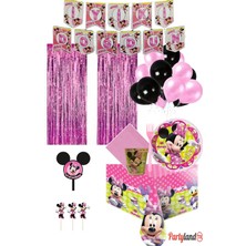 Partylandtr Minnie Mouse Doğum Günü Parti Seti 16 Kişilik