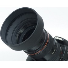 Ayex 55 mm Üç Kademeli Kauçuk Lens Hood (Parasoley) Tüm Lenslere Uyumlu Özellikler