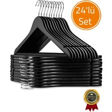 Benimer 24 Adet Lüks Siyah Askı