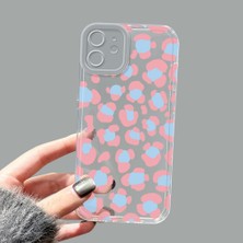 Ucuc iPhone 12 Kamera Korumalı Anti-Darbe Estetik Baskı Desenli Şeffaf Silikon Kılıf
