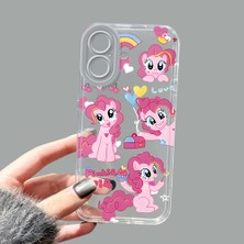 Ucuc iPhone 16 Kamera Korumalı Anti-Darbe Estetik Baskı Desenli Şeffaf Silikon Kılıf