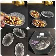 Paşabahçe 10545 Aurora Oval Çerezlik 6lı 15X10CM