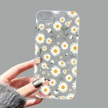 Ucuc iPhone 7/8/se 2020 2022 Kamera Korumalı Anti-Darbe Estetik Baskı Desenli Şeffaf Silikon Kılıf