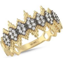 Sembol Gold 14 Ayar Ritim Taşlı Altın Yüzük