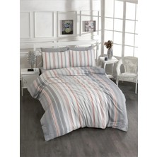 Pamuklu Gri Çarşaflı Çift Kişilik Nevresim Takımı 200X220