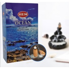 Hem Tütsü Hem Konik Geri Akış Tütsü Ocean 1 Paket 10 Adet