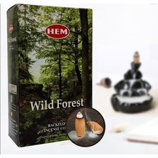 Hem Tütsü Hem Konik Geri Akış  Tütsü Wild Forest 1 Paket 10 Adet