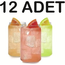 Hiras Dizayn 12 Adet Isıya Dayanıklı Borosilikat Cam Kokteyl ve Meşrubat Bardak Soğuk Kahve Içecek Bardak 420ML