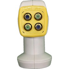 Maza 4’lü Lnb - 4K Ultra Hd Uyumlu Quad Universal Lnb - Konnektör Koruyucu Kapaklı