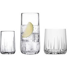 Paşabahçe Pasabahce Nova 18 Parça Cam Meşrubat/su/likör Bardak Seti, Şeffaf