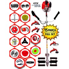 Prowackers German KAVRIX-735 Seri Yan Tip Tırpan+ Akrobat Çapalama + Toprak Eşeleme 15 Parça Temizlik Seti