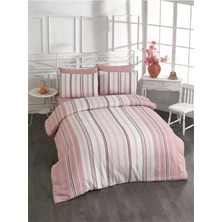 Pamuklu Pudra Çarşaflı Çift Kişilik Nevresim Takımı 200X220