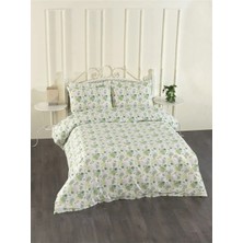 Pamuklu Çift Kişilik Beyaz Lastikli Çarşaf Nevresim Takımı