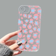Ucuc iPhone 16E Kamera Korumalı Anti-Darbe Estetik Baskı Desenli Şeffaf Silikon Kılıf