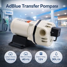 Badem10 Adblue Uyumlu Yakıt Transfer Pompası 12V 40 Psı IP54 Elektrikli Sıvı Aktarma Pompası