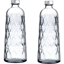 Paşabahçe Leafy Su Şişesi - 2 Li Metal Kapaklı Su Sişesi Sürahi 1035CC