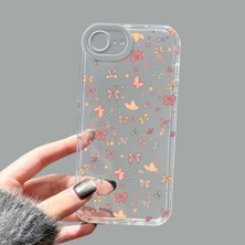 Ucuc iPhone 16E Kamera Korumalı Anti-Darbe Estetik Baskı Desenli Şeffaf Silikon Kılıf