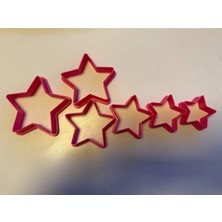 Yıldız Şeklinde Kurabiye Polimer Kil Oyun Hamuru Kalıbı Mühürü