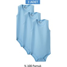 Nemere Mavi Askılı Body Zıbın 2-7 Yaş Çocuklar Için (3 Adet) Alttan Çıtçıtlı Özel Gereksiniml