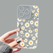 Ucuc iPhone 15 Pro Kamera Korumalı Anti-Darbe Estetik Baskı Desenli Şeffaf Silikon Kılıf
