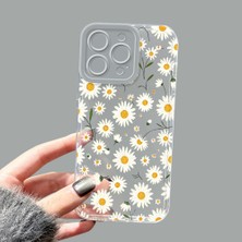 Ucuc iPhone 15 Pro Max Kamera Korumalı Anti-Darbe Estetik Baskı Desenli Şeffaf Silikon Kılıf