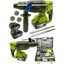 Moonshop Şarjlı 2.6 kg Kırıcı Delici Çift Akülü 124 Vf 3 Fonksiyon Kırıcı-Delici-Kırıcı Delici Hilti Matkap
