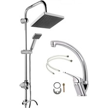 Moonshop Germany Teknoloji Duş Robotu ve Evye Mutfak Banyo Bataryası Evyesi Duş Başlığı...