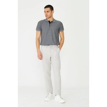 White Stone Gri Bağlama Detaylı Jogger Erkek Spor Pantolon