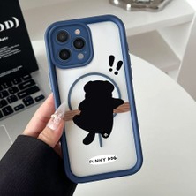 Ucuc iPhone 16 Pro Max Uyumlu Manyetik Halkalı Yarı Sayda Mat Kamera Koruma Anti-Darbe Silikon Kılıf