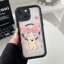 Ucuc iPhone 14 Plus Uyumlu Manyetik Halkalı Yarı Sayda Mat Kamera Koruma Anti-Darbe Silikon Kılıf