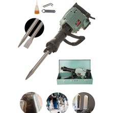 Moonshop Pro Alman 1980 Watt Metal Sargı 65MM Profesyonel 95 Joule Kırıcı Hilti Matkap 2 Adet Uc Hediyeli