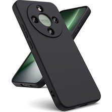Nezih Case Honor Magic 8 Lite Uyumlu Kamera Korumalı Lansman Kadife Iç Yüzeyli (Şık Tasarım) Silikon Kapak