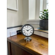 Royal Krom Roma Rakamlı 25 x 20 cm Metal Masa Saat