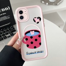 Ucuc iPhone 11 Uyumlu Manyetik Halkalı Yarı Sayda Mat Kamera Koruma Anti-Darbe Silikon Kılıf