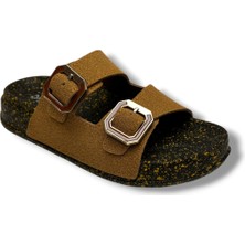 Polen 1001-26 Mozaik Desen Anatomik Çift Tokalı Kadın Terlik