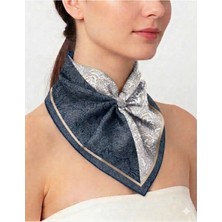 Tarzını Seç Lacivert Royal Fular / Bandana / Aksesuar 48X48 cm