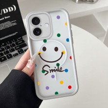 Ucuc iPhone 16 Uyumlu Manyetik Halkalı Yarı Sayda Mat Kamera Koruma Anti-Darbe Silikon Kılıf