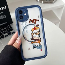 Ucuc iPhone 11 Uyumlu Manyetik Halkalı Yarı Sayda Mat Kamera Koruma Anti-Darbe Silikon Kılıf